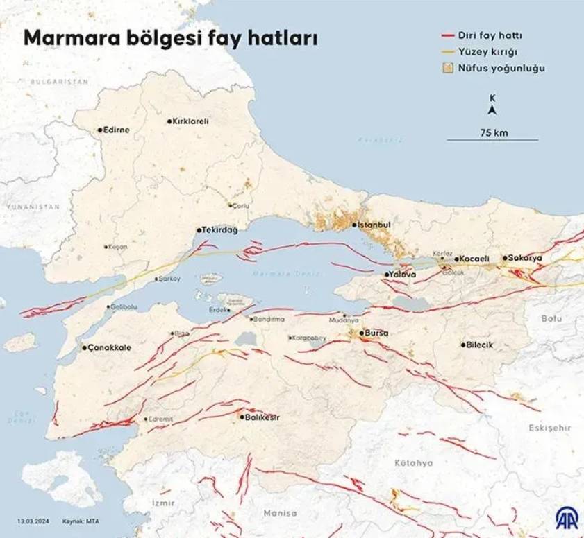 MTA, Malatya depremi sonrası diri fay haritasını güncelledi: Riskli iller ve ilçeler açıklandı 8